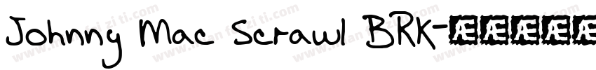 Johnny Mac Scrawl BRK字体转换
